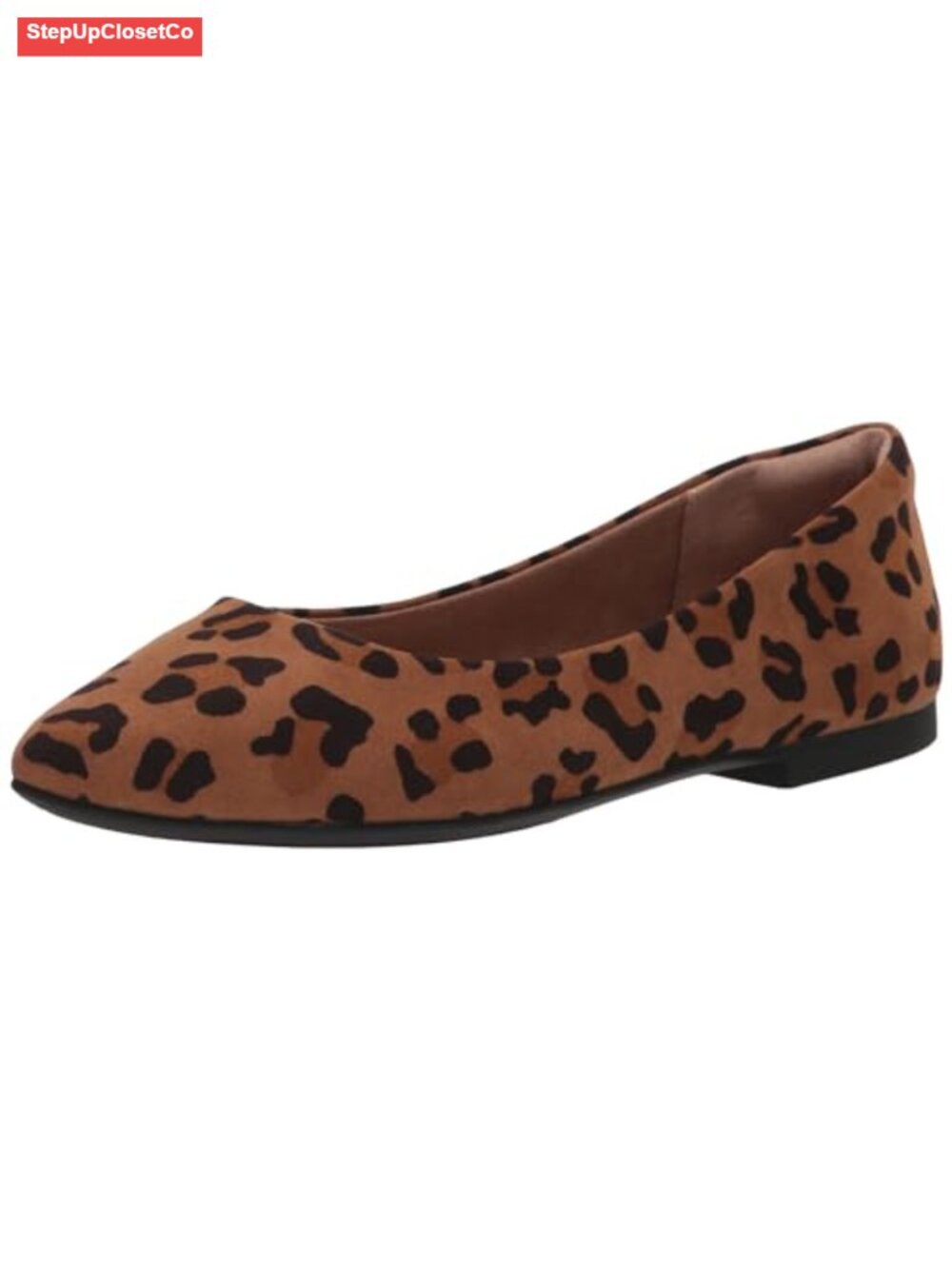 Women's Cushioned Pointed-Toe Ballet Flat Slip-On Non-Slip Work Shoe